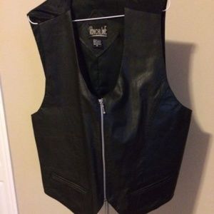 Vintage ladies leather vest